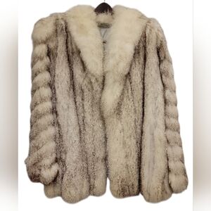 Blue Fox Fur Coat Size M/L❌️SOLD❌️